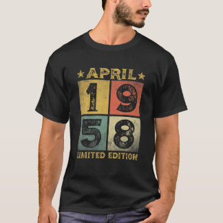 第63回誕生日装飾1958年4月男性女性63 Tシャツ