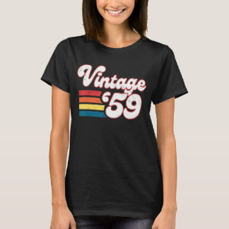 第64誕生日女子生まれ1959年誕生日 Tシャツ