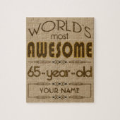 第65すばらしい誕生祝いの世界のベスト ジグソーパズル (縦)