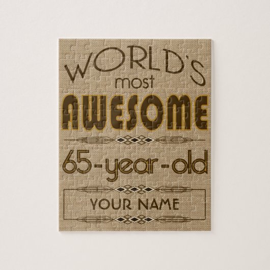 第65すばらしい誕生祝いの世界のベスト ジグソーパズル (縦)