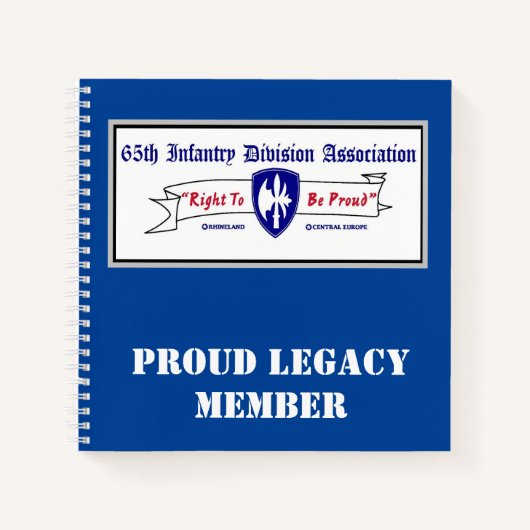 第65歩兵師団 ノートブック (正面)
