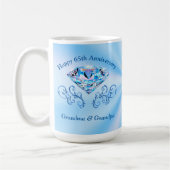 第65祖父母のための結婚記念日のギフト コーヒーマグカップ (左)
