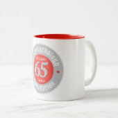 第65記念日のマグ ツートーンマグカップ (正面右)