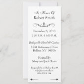 第65誕生日の退職の組合せの招待状 招待状 (裏面)