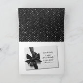 第65誕生日ギフトお辞儀 カード (内部)