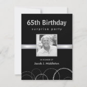 第65誕生日サプライズパーティーフォト招待状 招待状 (正面)