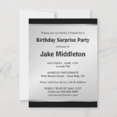 第65誕生日サプライズパーティーフォト招待状 招待状 (裏面)