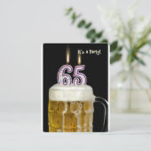 第65誕生日ビールパーティー 招待状 (スタンド正面)