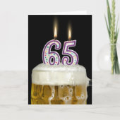 第65誕生日ビール カード (正面)