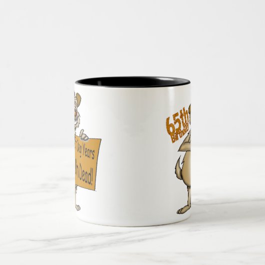 第65誕生日プレゼントのマグ ツートーンマグカップ (中央)
