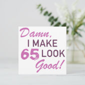 第65誕生日ユーモア カード (スタンド正面)