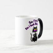 第65誕生日猫のギフト モーフィングマグカップ (正面右)