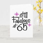 第65誕生日 カード (黄色い花)