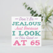 第65誕生日（女性） カード (スタンド正面)