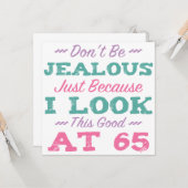 第65誕生日（女性） カード (正面/裏面インサイチュ)