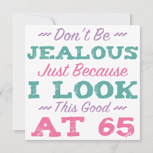 第65誕生日（女性） カード (正面)