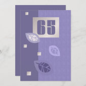 第65誕生祝いカスタム招待状 招待状 (正面/裏面)