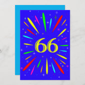 第66回バースデーパーティーの招待状の爆発 招待状 (正面/裏面)