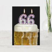 第66誕生日ビール カード (正面)