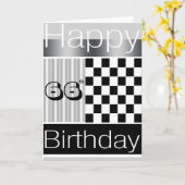 第66誕生日 カード (黄色い花)