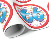 第66誕生日 ラッピングペーパー (ロールコーナー)
