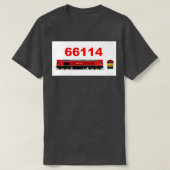 第66類114機関車1 Tシャツ (デザイン正面)