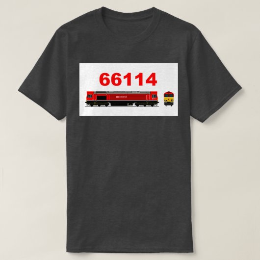 第66類114機関車1 Tシャツ (デザイン正面)