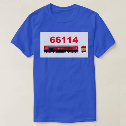 第66類114機関車 Tシャツ (デザイン正面)