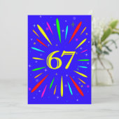 第67回バースデーパーティーの招待状の爆発 招待状 (スタンド正面)