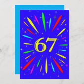 第67回バースデーパーティーの招待状の爆発 招待状 (正面/裏面)