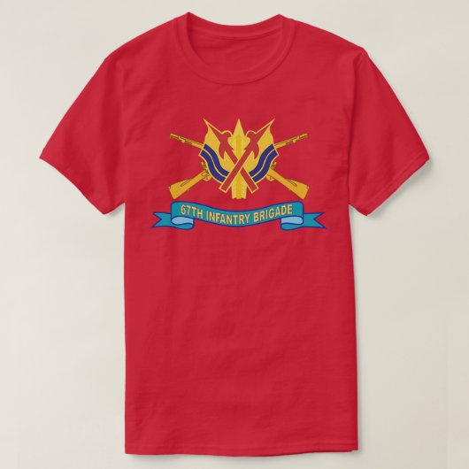 第67歩兵旅団Br DUIリボンX Tシャツ (デザイン正面)