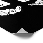 第67番元素 ホルミウム メメ 科学 化学 周期表 ネタ ポスター (角)