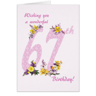 第67誕生日花飾数