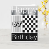 第67誕生日 カード (黄色い花)