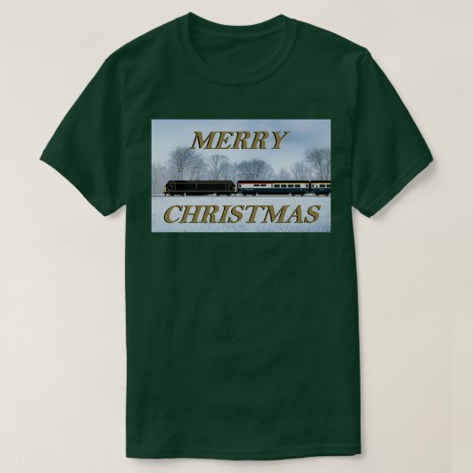 第67類機関車クリスマスカード1 Tシャツ (デザイン正面)