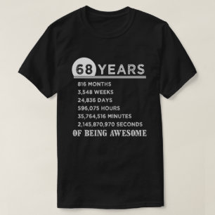 第68誕生日のワイシャツ68歳記念日のギフト Tシャツ