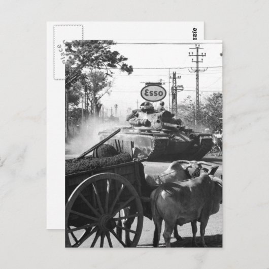 第69回アーマー第25回INFから戦車。Div.，移動 ポストカード (正面/裏面)