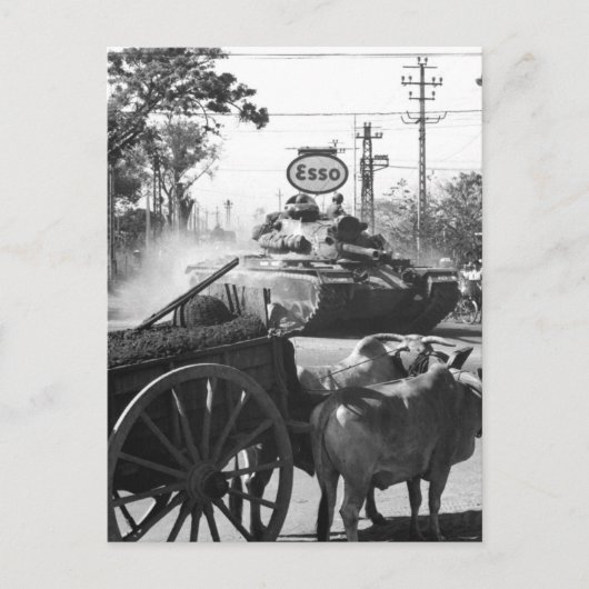 第69回アーマー第25回INFから戦車。Div.,移動 ポストカード (正面)