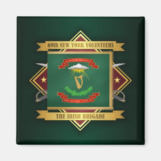 第69回ニューヨークのボランティア歩兵 マグネット (正面)