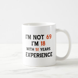 第69誕生日のデザイン コーヒーマグカップ