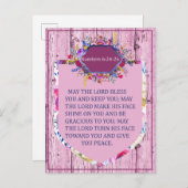 第6:24 – 主の祝福聖   書歌 ポストカード (正面/裏面)