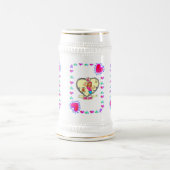 第6 Anniversayのマグを結婚する記念日 ビールジョッキ (中央)