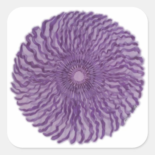 第7チャクラアート – #2 スクエアシール (正面)