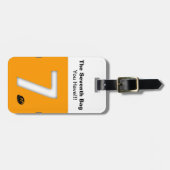 第7バッグカスタムモノグラム旅行荷物タグ ラゲッジタグ (正面横)