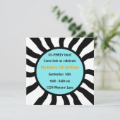 第7パーソナライズされた回誕生日パーティーの招待 招待状 (スタンド正面)