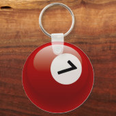 第7ビリヤード球 キーホルダー (正面)