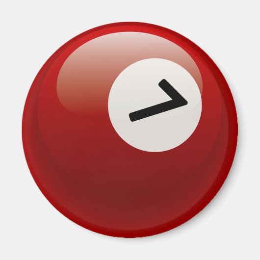 第7ビリヤード球 マグネット (正面)