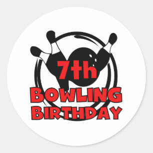 第7ボーリングの誕生日 ラウンドシール