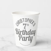 第7世代お祝い誕生日紙カップ 紙コップ (裏面)