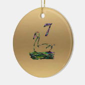 第7及び第8日のクリスマスの装飾 セラミックオーナメント (左)